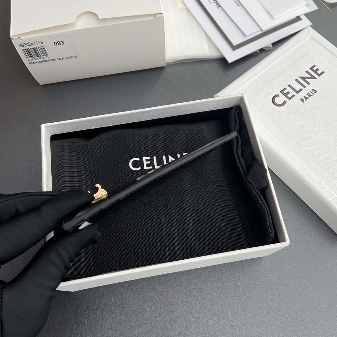 【セリーヌ】2色ギフトにも*送料込☆ ジップ付きカードホルダー トリオンフ チャーム