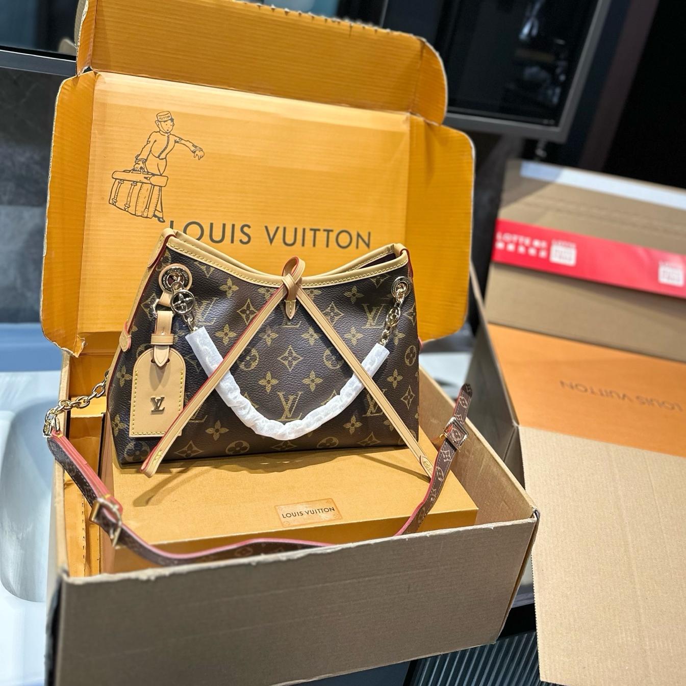 【ルイヴィトン】♢キャリーオール|三色展開、優雅で存在感抜群♪最速発送中