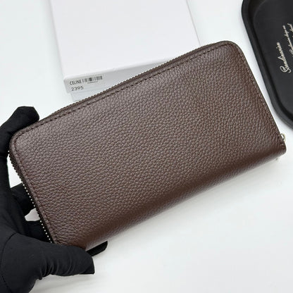 【セリーヌ】新作★ラージ ジップウォレット / グレインドカーフスキン3色